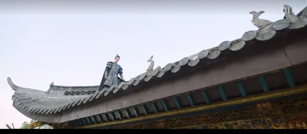 Thousand Years For You Episode 1 Lu Yan on rooftop