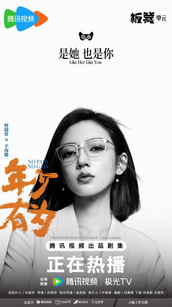 No Pain No Gain Drama Review - Xin Hai Lu (Played by He Rui Xian)